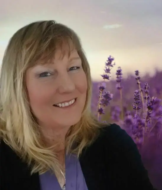 jill with lavender