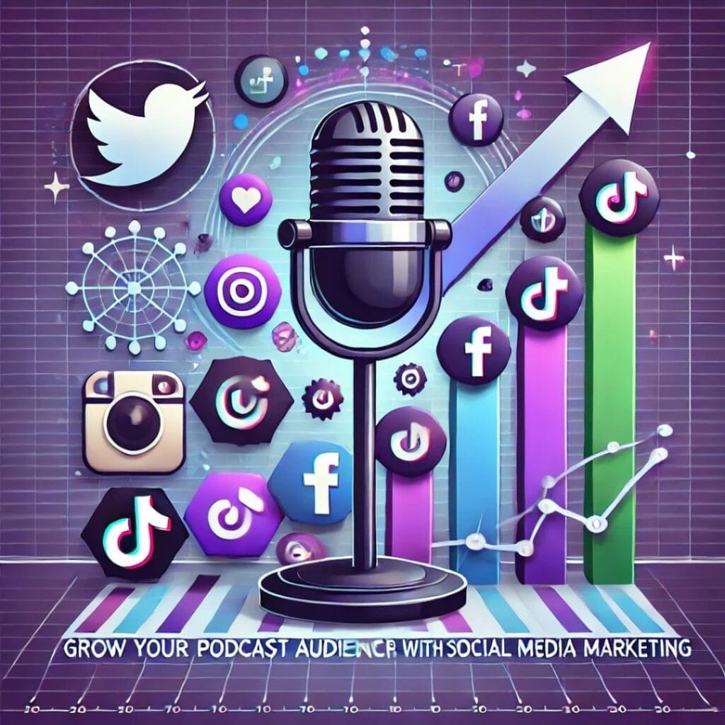 grow your podcast audience, Amplify Your Message, Attract Clients, & Create Lasting Impact with Podcasts grow you podcast audience with Social Media Marketing