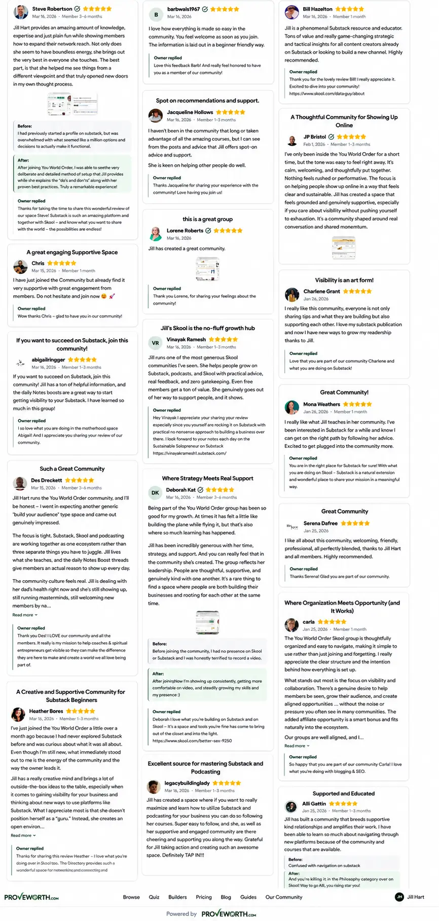 testimonials for coachs alchemist and you world order community by proveworth